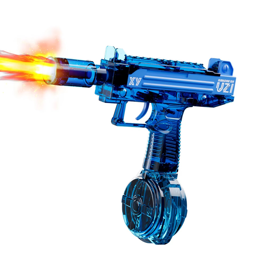 Electric Water Gun Toys with Light Sprays Flame Effect,Large Capacity, Super Strong Distance, Water Battle for Kids and Adults