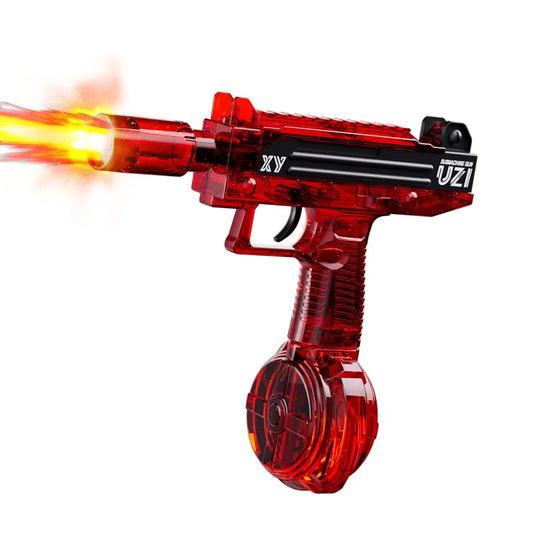 Electric Water Gun Toys with Light Sprays Flame Effect，Large Capacity, Super Strong Distance, Water Battle for Kids and Adults