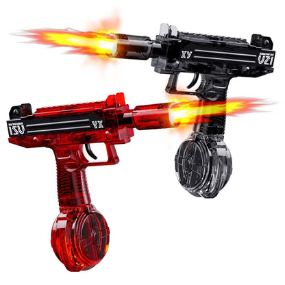 Electric Water Gun Toys with Light Sprays Flame Effect，Large Capacity, Super Strong Distance, Water Battle for Kids and Adults